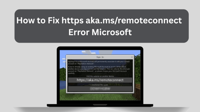 how to fix https aka.msremoteconnect error microsoft